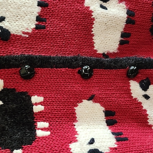 Vintage Black and White Sheep Vest - Picture 4 of 4